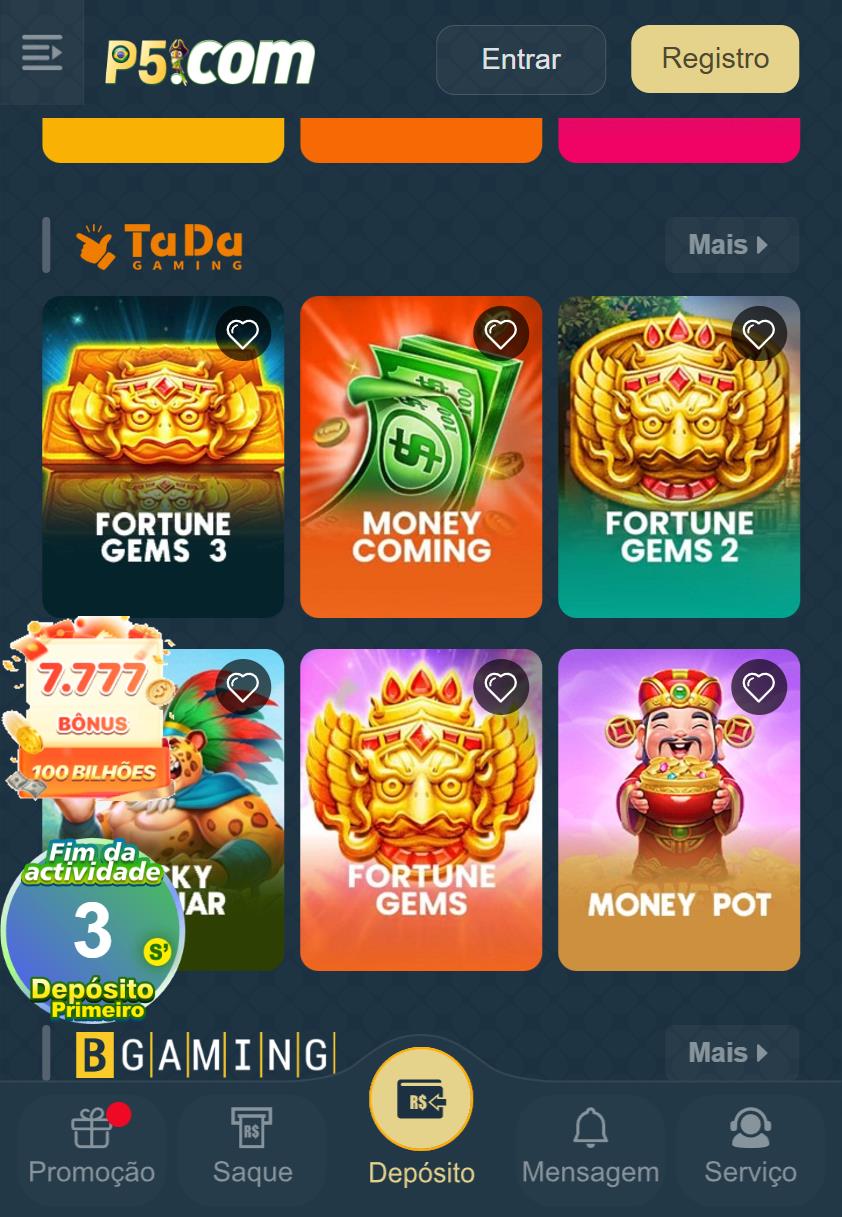 Bônus e Promoções